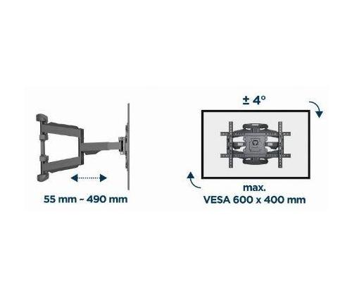 TV-sarja ACC WALL MOUNT 32-75"/WM-75ST-02 GEMBIRD GEMBIRD