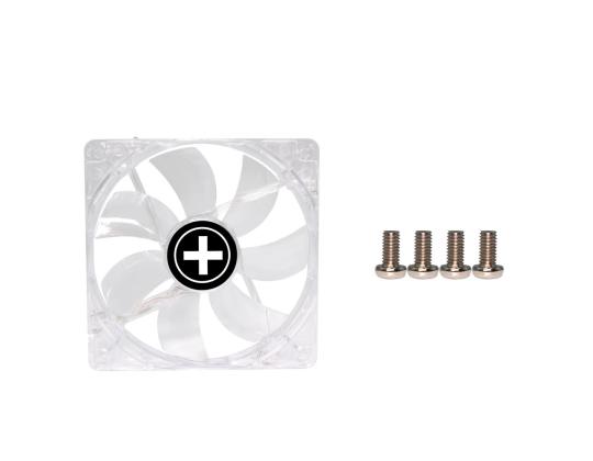 CASE FAN 120MM TRANSP 3PIN+4P/PUNAINEN 12V XF046 XILENCE