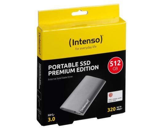 Ulkoinen SSD INTENSO 512GB USB 3.0 1,8" 3823450