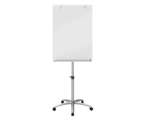 Lehtiötaulu lasi 700x1000mm valkoinen NOBO