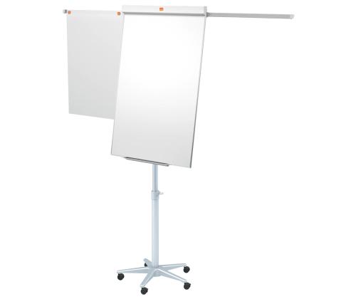 NOBO Impression Pro valkotaulu pyörillä 700x1000mm lisäkiskoilla