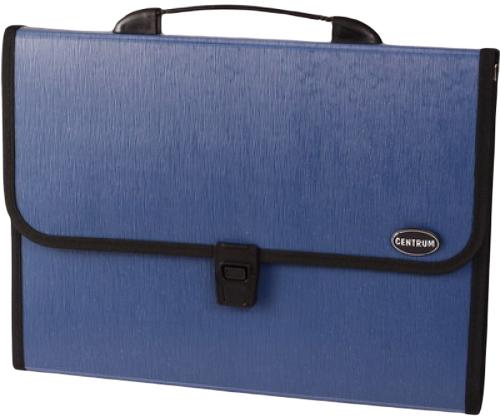 Kahvallinen kansio FORPUS A4 12-osainen sininen muovi