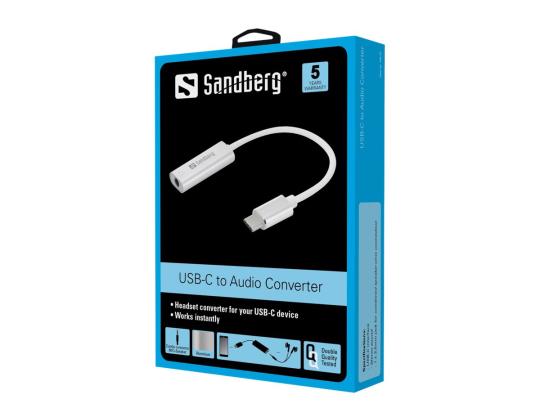 SANDBERG USB-C Audio Adapteri