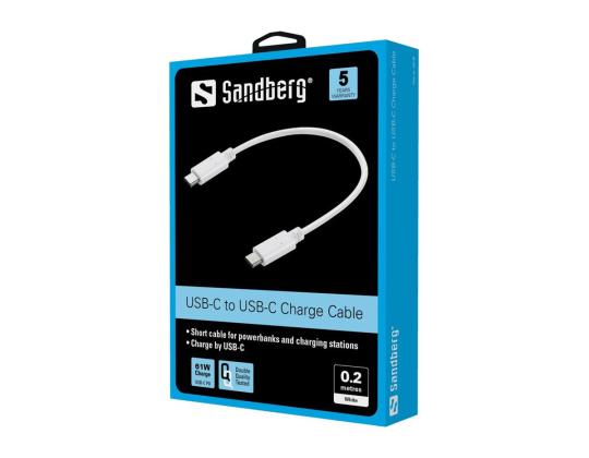 SANDBERG USB-C latauskaapeli 0,2 m