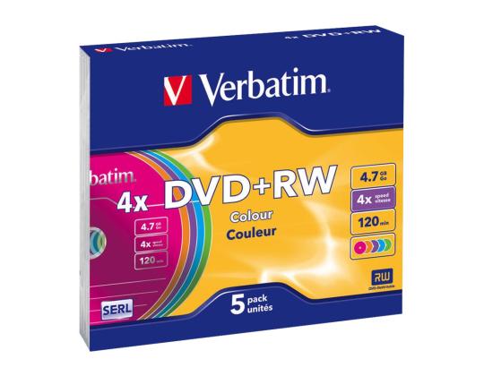 VERBATIM 43297 DVD+RW Verbatim 5kpl, 4