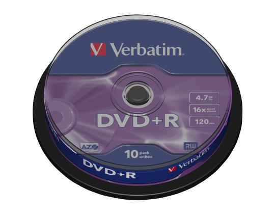 VERBATIM DVD+R DLP 4,7 Gt SPINDLE 16X