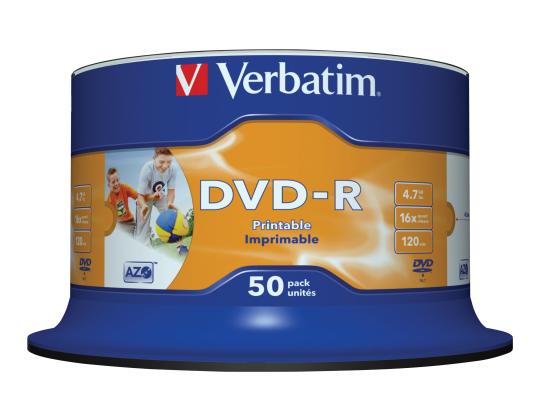 VERBATIM 50x DVD-R 4,7GB 16x SP