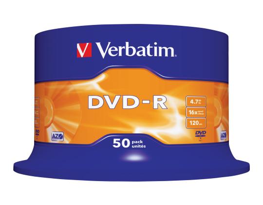 VERBATIM 50x DVD-R 4,7GB 16x SP