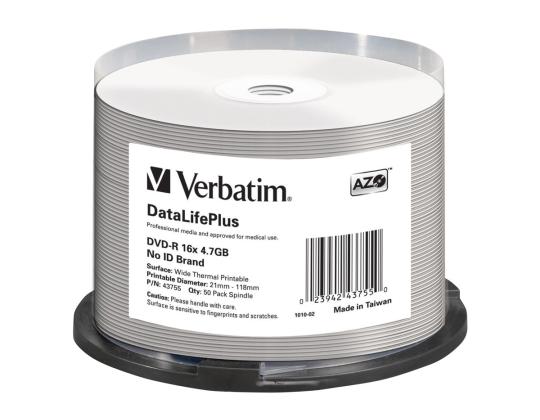 VERBATIM 50xDVD-R 4,7GB 16x SP