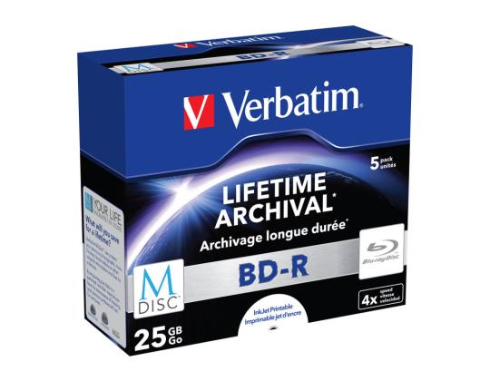 VERBATIM 5x BluRay M-DISC BD 5kpl