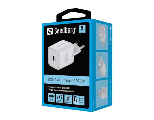 SANDBERG USB-C AC-laturi PD20W