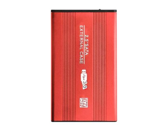 QOLTEC Alanumero HDD-kotelo HDD/SSD punainen