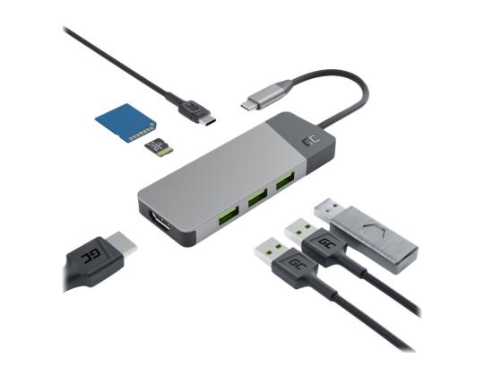 GREEN CELL HUB USB - C GC Connect 3xUSB