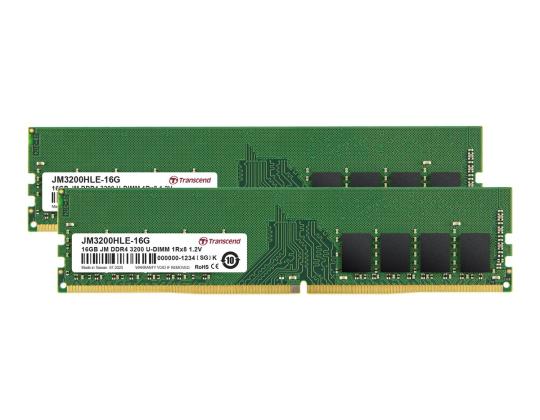 Ram-muistit TRANSCEND 32GB KIT JM DDR4 3200Mhz U - DIM