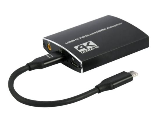 GEMBIRD USB - C - dual HDMI 4K