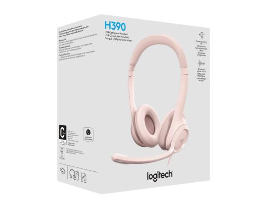 LOGI H390 USB-tietokonekuulokkeet - ROSE