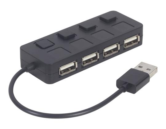 GEMBIRD USB 2.0 4 - yliminku-hub kytkimillä