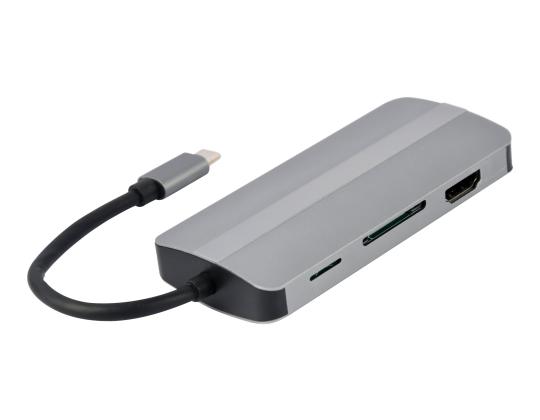 GEMBIRD USB Type C -moniporttinen sovitin