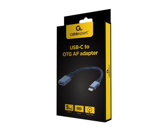 GEMBIRD USB - C - OTG AF -sovitin harmaa