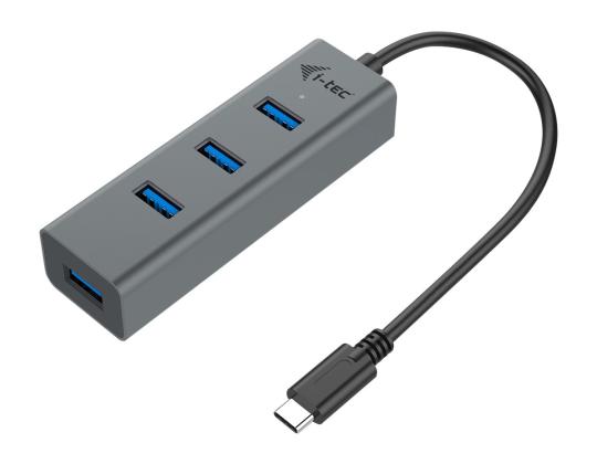 I - TEC USB C Metal HUB 4-portti passiivinen