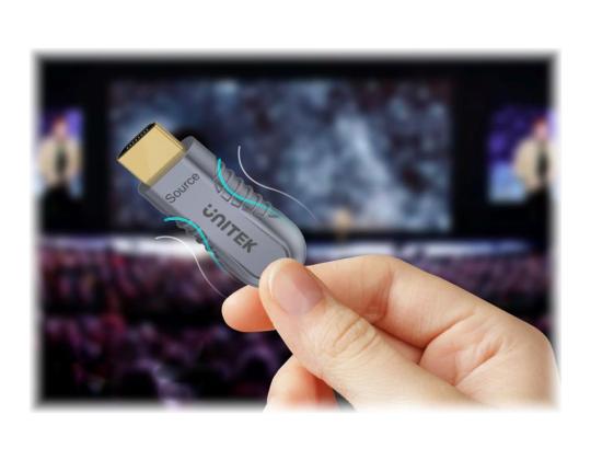 UNITEK C11028DGY optinen kaapeli HDMI 15m