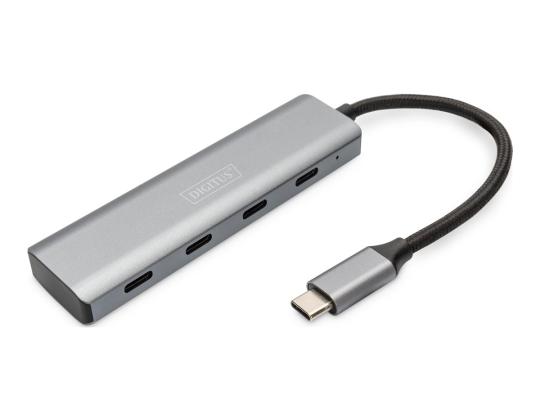 DIGITUS USB-C 4-porttinen HUB