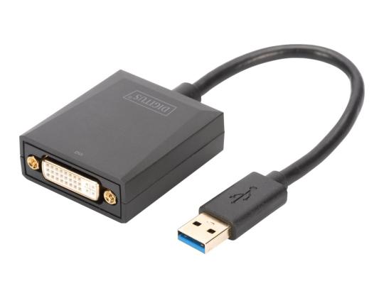 DIGITUS USB 3.0 - DVI-sovitintulo USB