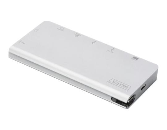 DIGITUS USB Multiport Travel Dock 8-porttinen