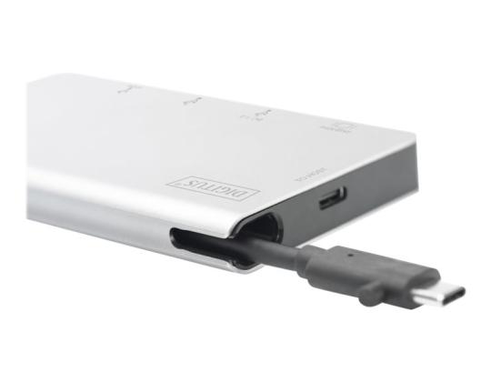 DIGITUS USB Multiport Travel Dock 6-porttinen