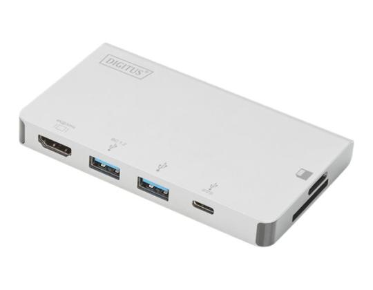 DIGITUS USB Multiport Travel Dock 6-porttinen