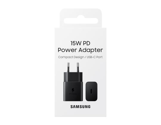 SAMSUNG 15W sovitin wo kaapeli musta