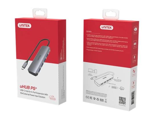 UNITEK Hub Active USB-C 4X USB 3.1 Gen1