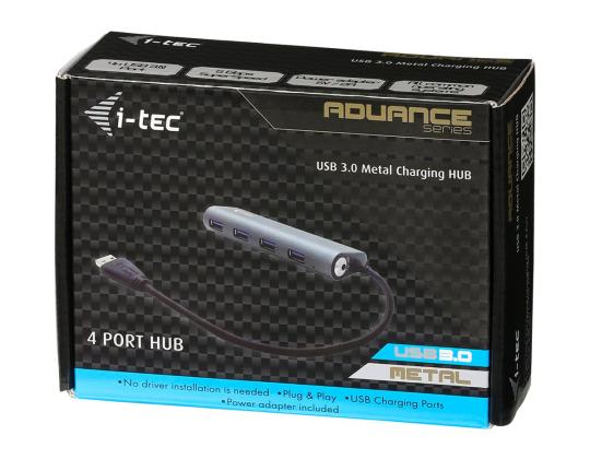 I - TEC USB 3.0 Metal Charging HUB 4 -portti