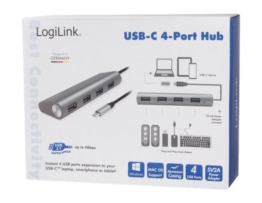 LOGILINK UA0309 LOGILINK- USB-C 3.1 -keskitin,