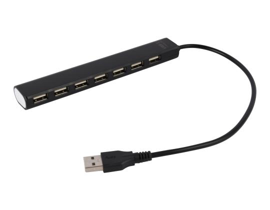 GEMBIRD USB 2.0 7-porttinen keskitin, musta