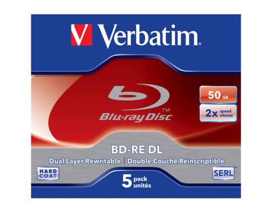 VERBATIM 5x BD - RE DL 50GB 2x JC