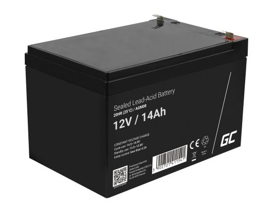 GREEN CELL Akku AGM 12V14AH