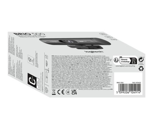 LOGI BRIO 500 webbikamera väri 1920 x 1080