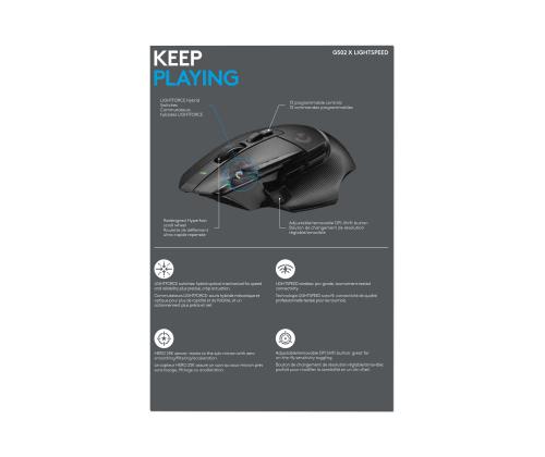 LOGI G502 X LIGHTSPEED - MUSTA/CORE EER2