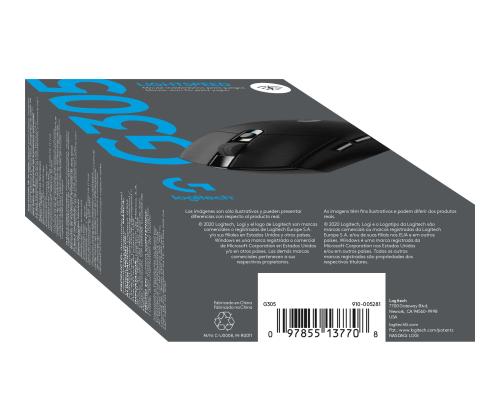 LOGI G305 Recoil-pelihiiri BLACK EER2