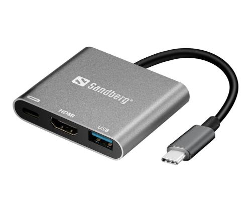 SANDBERG USB-C Mini Dock HDMI+USB