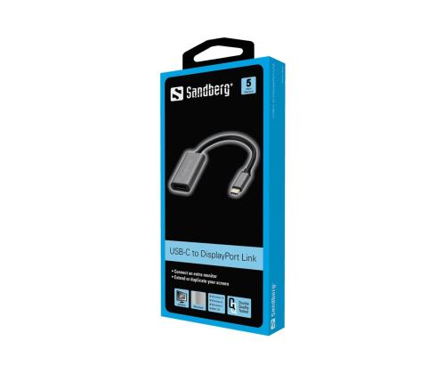 SANDBERG USB-C ja DisplayPort -linkki