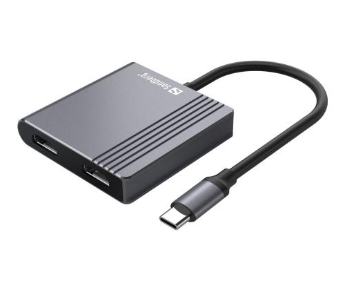 SANDBERG USB-C Dock 2xHDMI+USB+PD