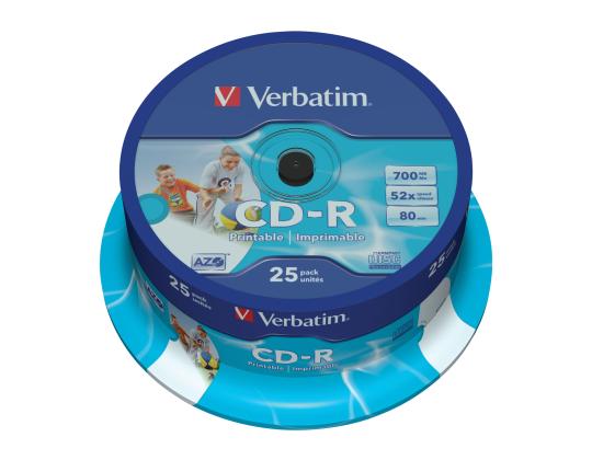 VERBATIM tindikassettjet print.CD - R 80min 700MB