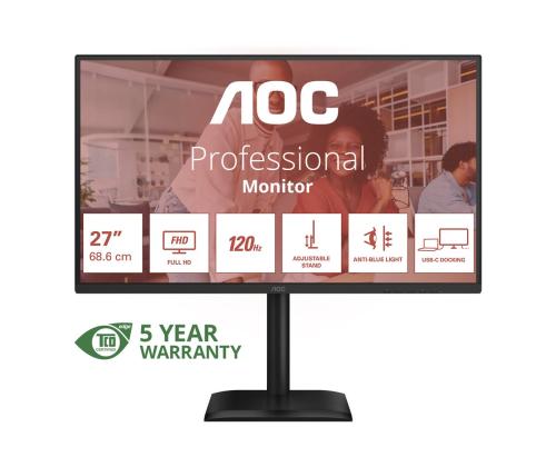AOC 27E4CV 27-tuumainen FHD IPS 120Hz 4ms
