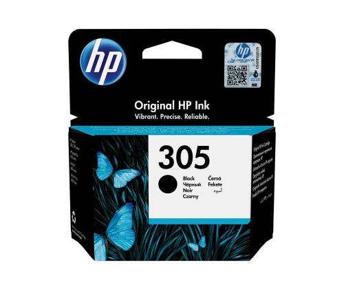 HP 305 Musta alkuperäinen mustekasetti