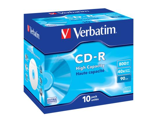 CD-R/DL/->40X/10-PACK-JEWEL 800MB