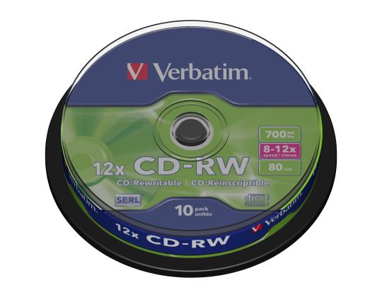 VERBATIM CD-RW DLP 700MB 12X