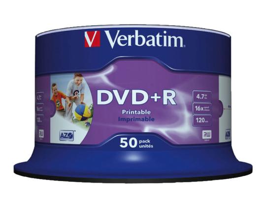 VERBATIM 50x DVD+R 4.7GB 16x SP