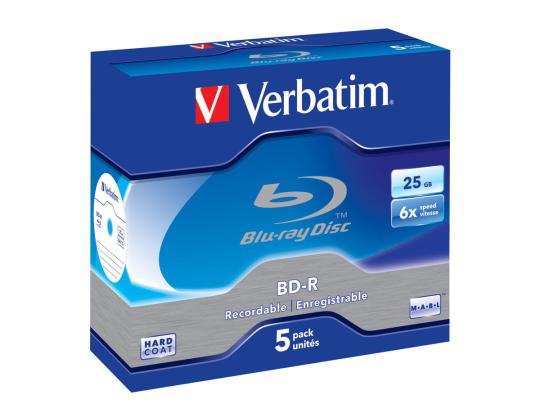 VERBATIM 5x BD-R 25GB 6x JC